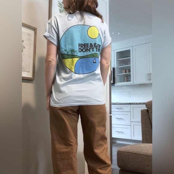 Free & Easy Sailboat SS Tee Powder Blue Small - Picture 4 of 8